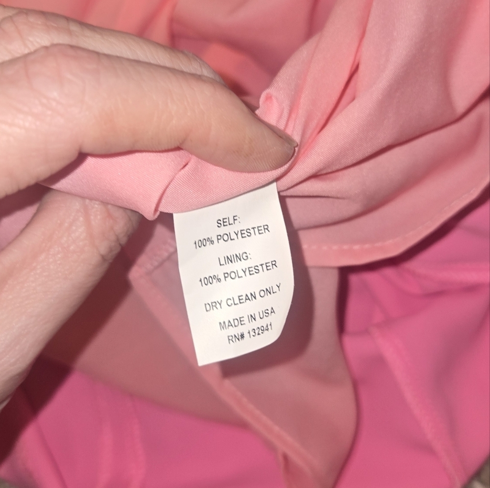 Amanda Uprichard Allora Mini Dress Shocking Pink Size MD Barbie - Picture 5 of 8